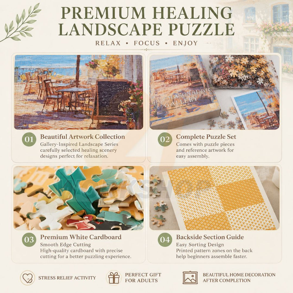 Landscape jigsaw puzzle design showcase