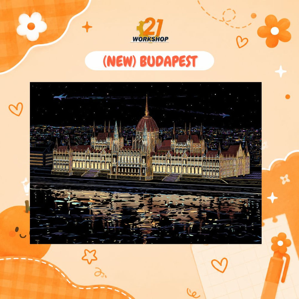 Colorful City DIY Hand Scratch Painting