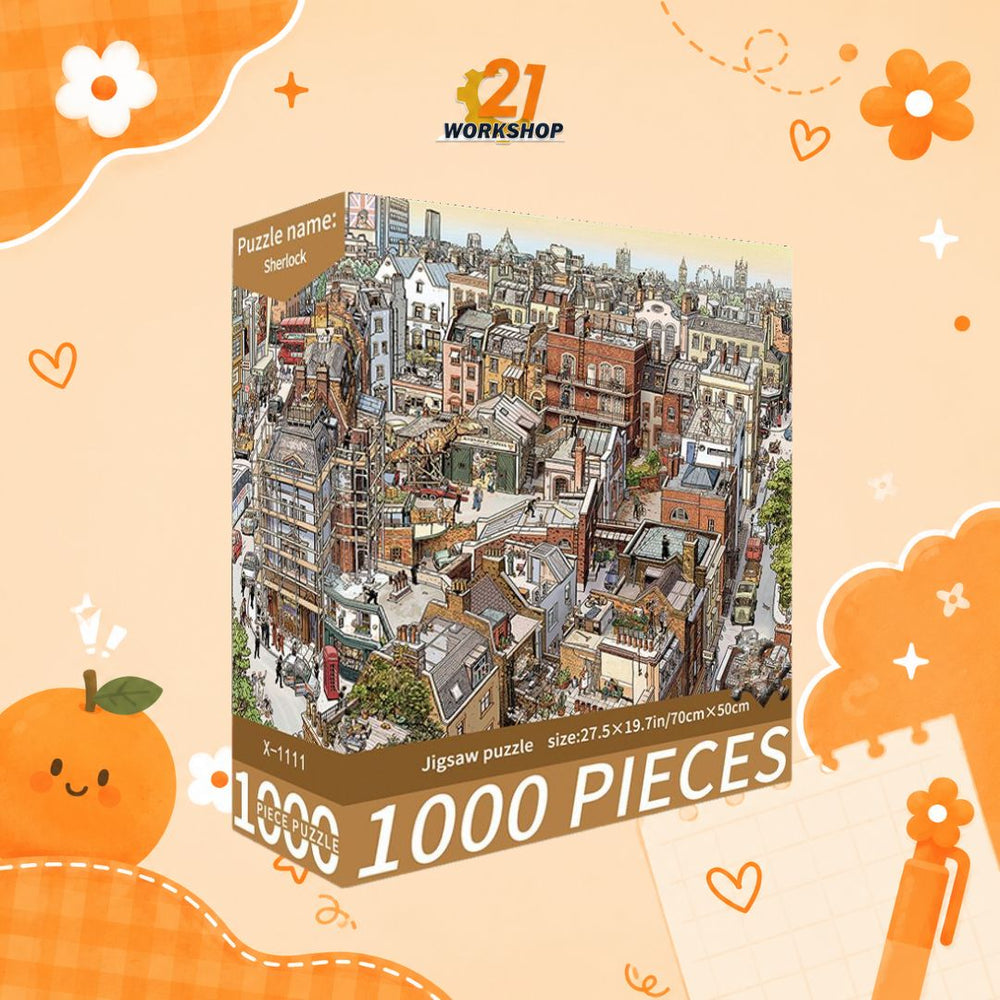 1000pcs Jigsaw Puzzle - Colorful Art Designs for Adults & Kids