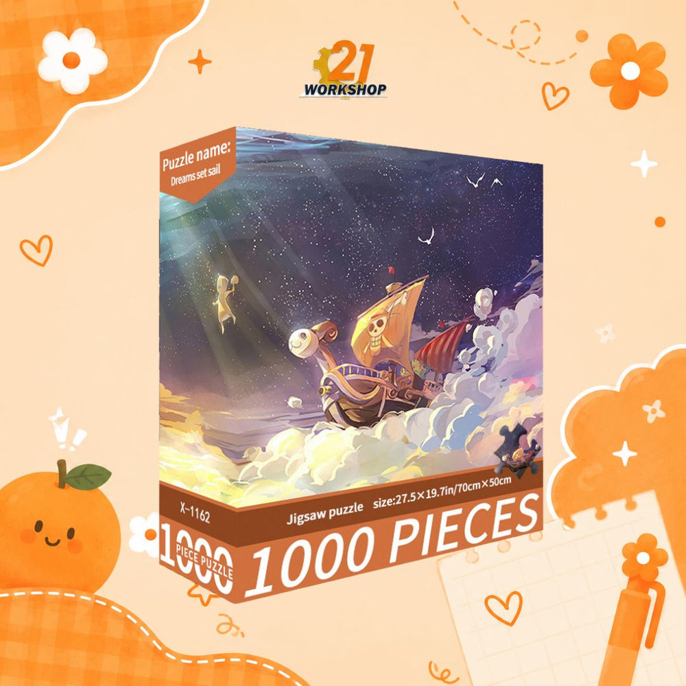 1000pcs Jigsaw Puzzle - Colorful Art Designs for Adults & Kids