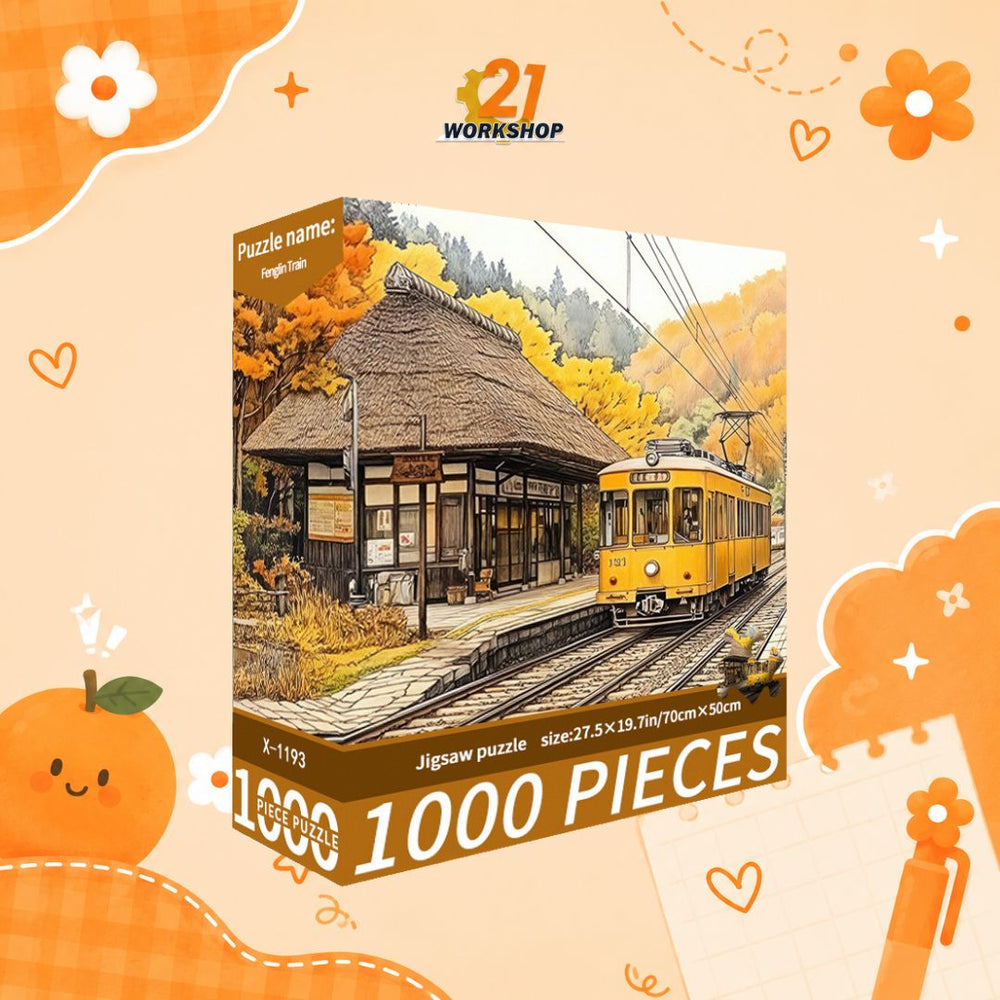 1000pcs Jigsaw Puzzle - Colorful Art Designs for Adults & Kids