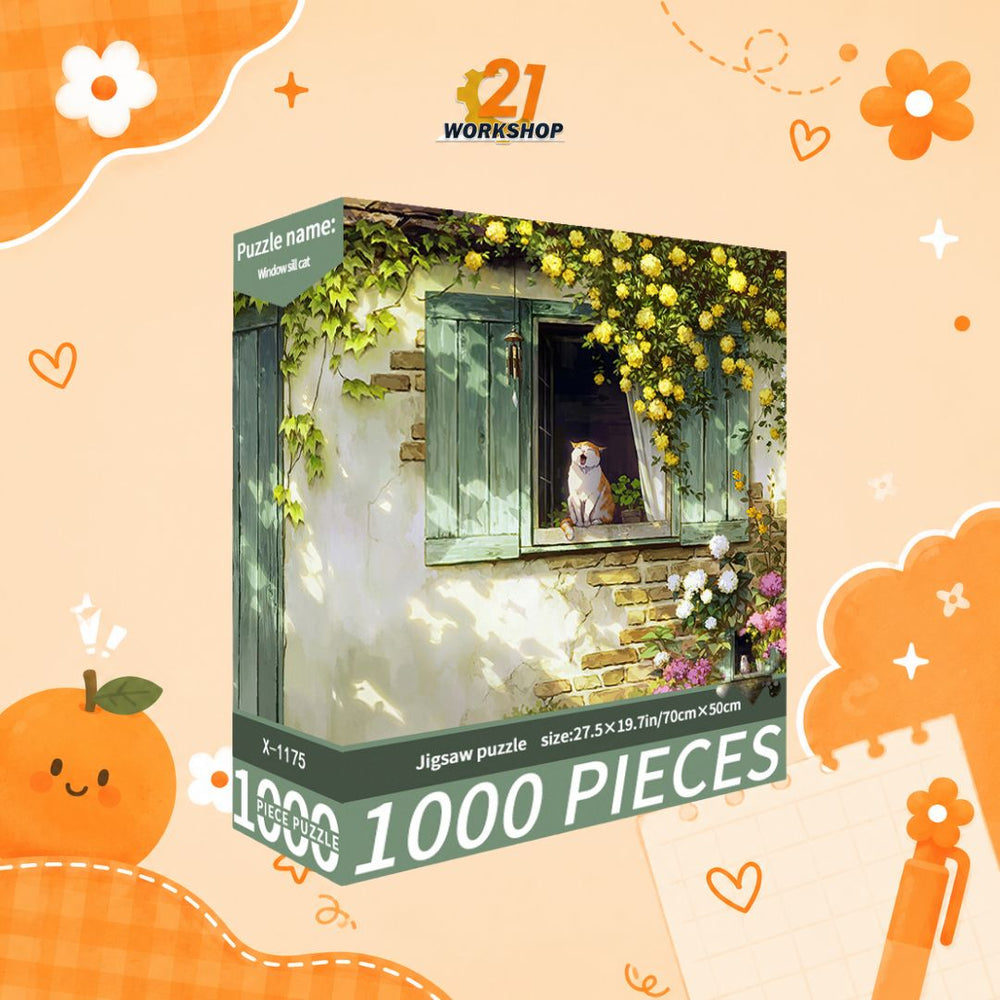 1000pcs Jigsaw Puzzle - Colorful Art Designs for Adults & Kids