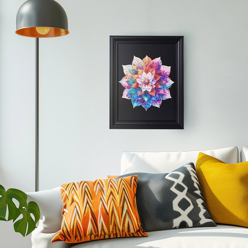 Rowood Wooden Jigsaw Puzzle - Mystic Mandala Flower (TA001)