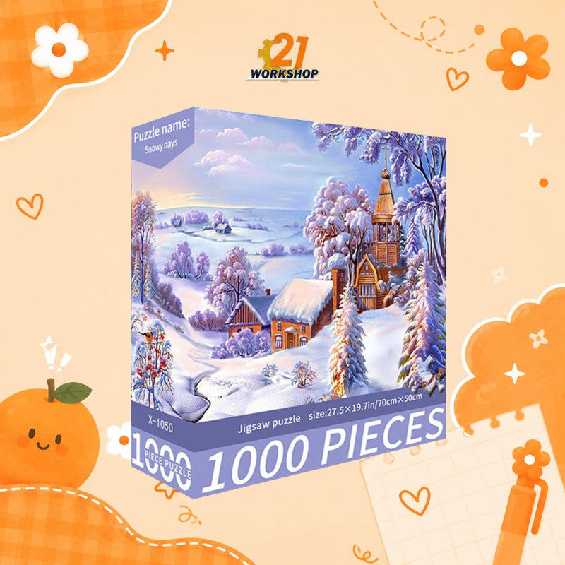 1000pcs Anime Colorful Jigsaw Puzzle Intellectual Brain Game Stress Relief Gift for Kids Adults