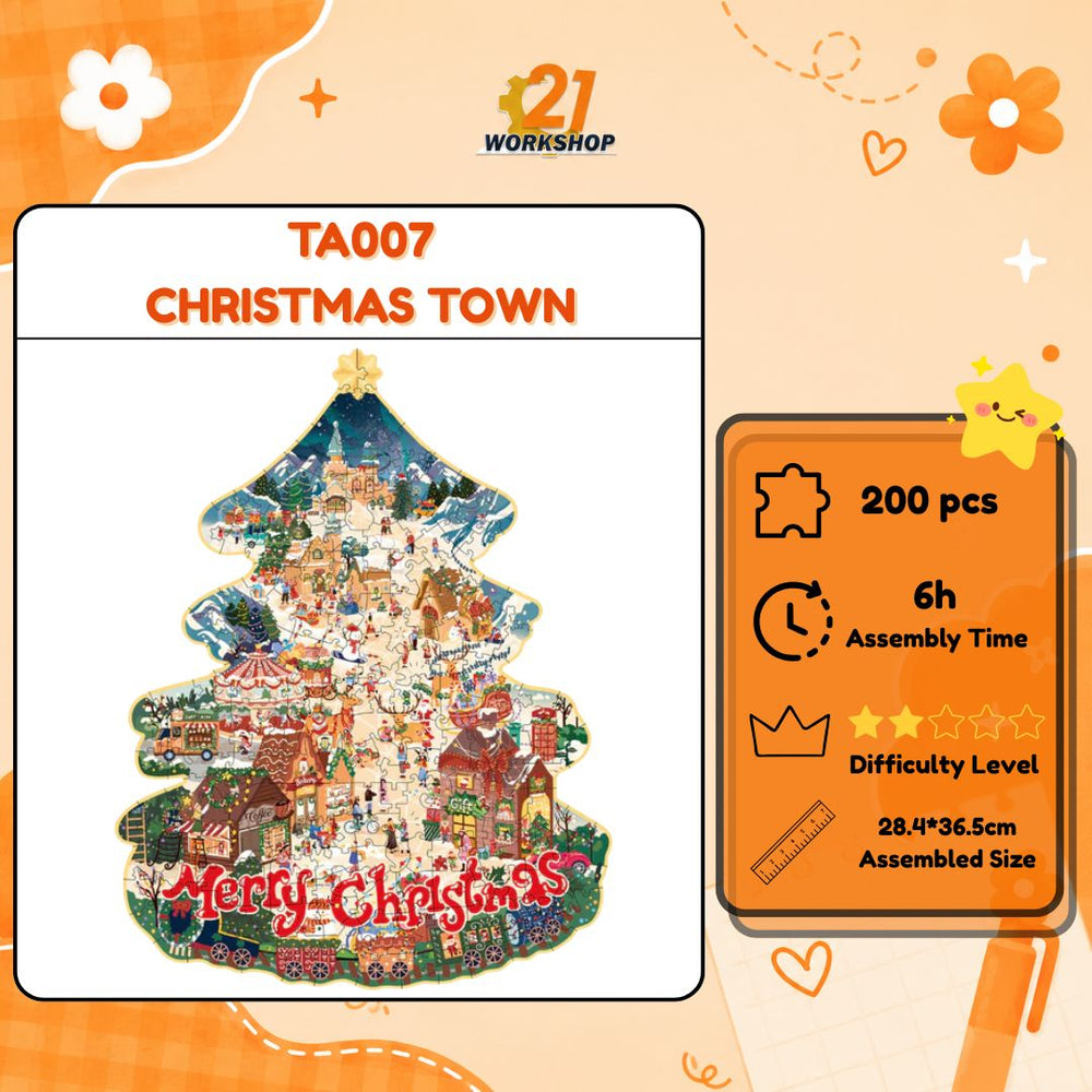 Robotime Rowood Wooden & Premium Cardboard Jigsaw Puzzle 200pcs / 1000pcs