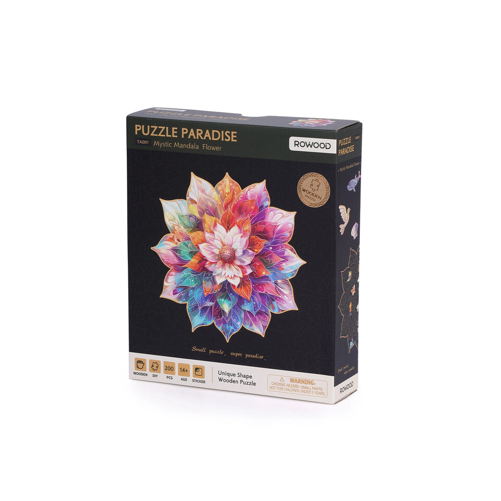 Rowood Wooden Jigsaw Puzzle - Mystic Mandala Flower (TA001)