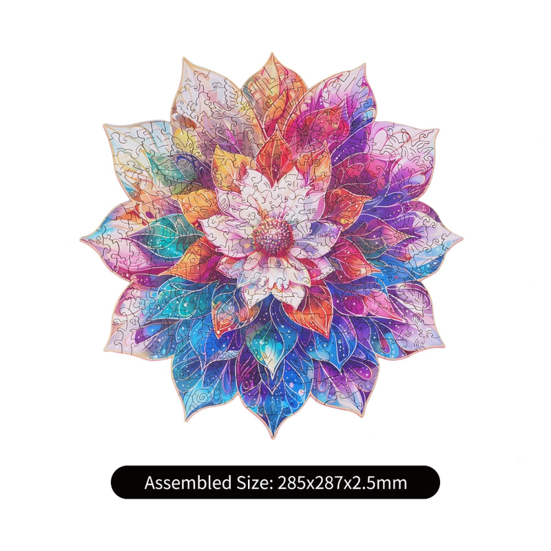 Rowood Wooden Jigsaw Puzzle - Mystic Mandala Flower (TA001)