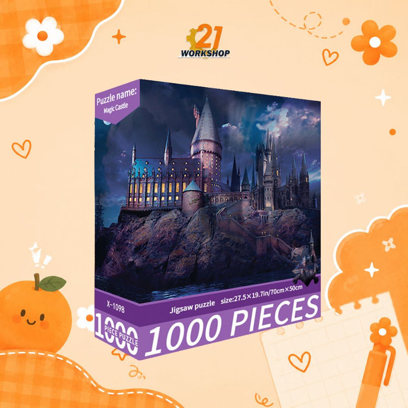 1000pcs Anime Colorful Jigsaw Puzzle Intellectual Brain Game Stress Relief Gift for Kids Adults