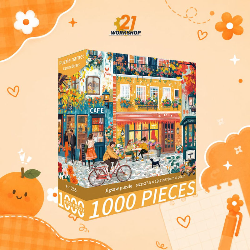 1000pcs Anime Colorful Jigsaw Puzzle Intellectual Brain Game Stress Relief Gift for Kids Adults