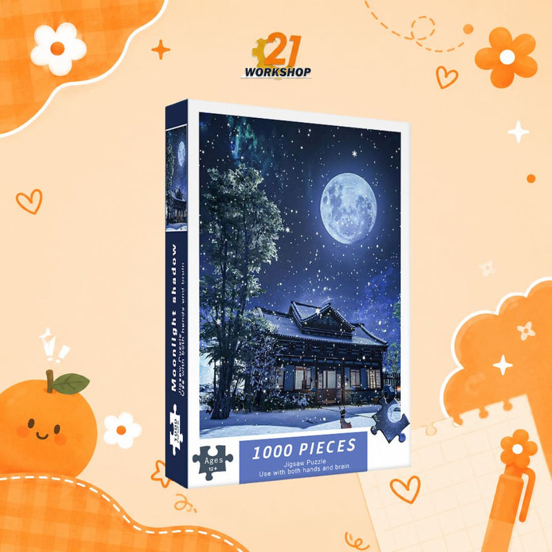 1000pcs Anime Colorful Jigsaw Puzzle Intellectual Brain Game Stress Relief Gift for Kids Adults