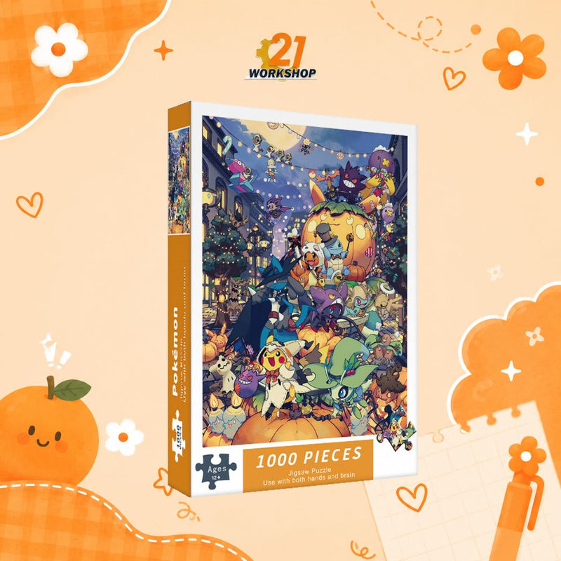 1000pcs Anime Colorful Jigsaw Puzzle Intellectual Brain Game Stress Relief Gift for Kids Adults