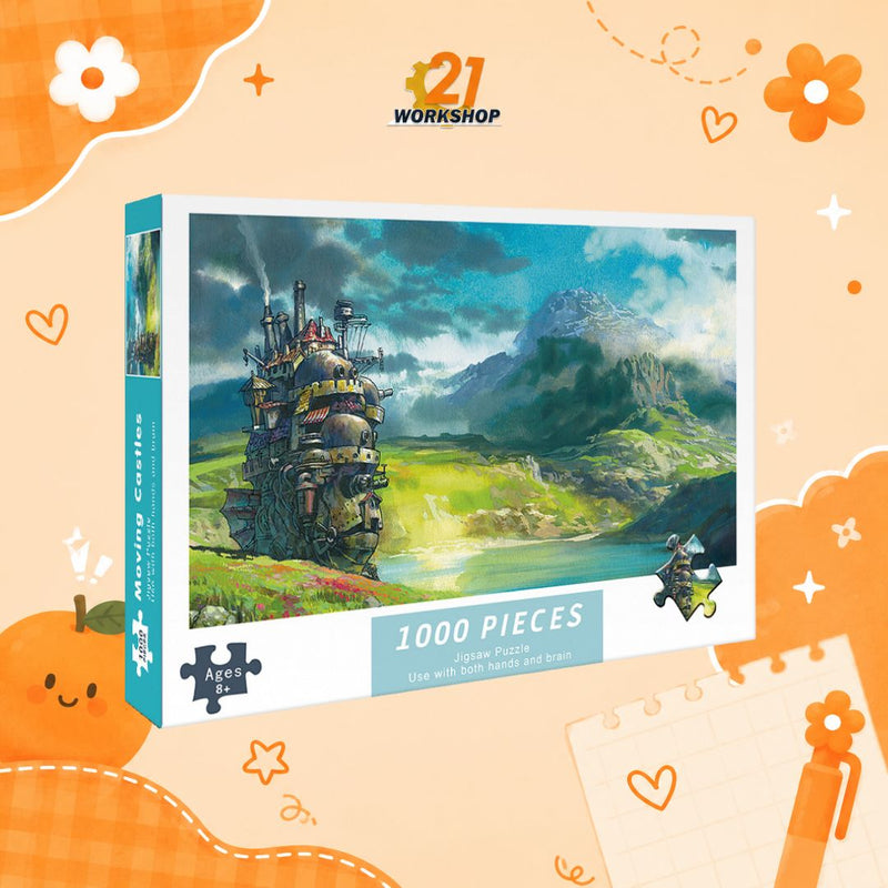 1000pcs Anime Colorful Jigsaw Puzzle Intellectual Brain Game Stress Relief Gift for Kids Adults