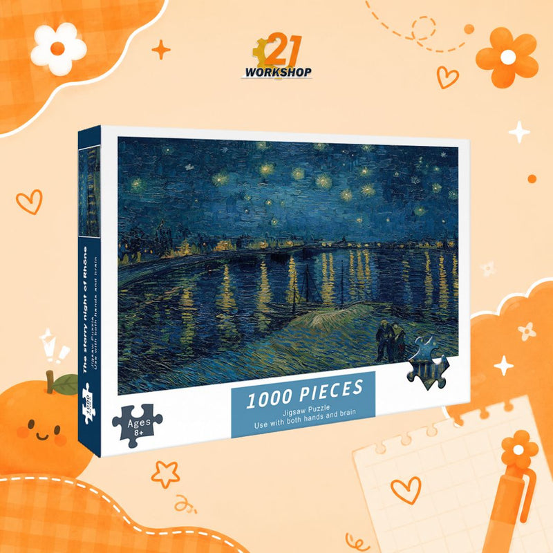 1000pcs Anime Colorful Jigsaw Puzzle Intellectual Brain Game Stress Relief Gift for Kids Adults