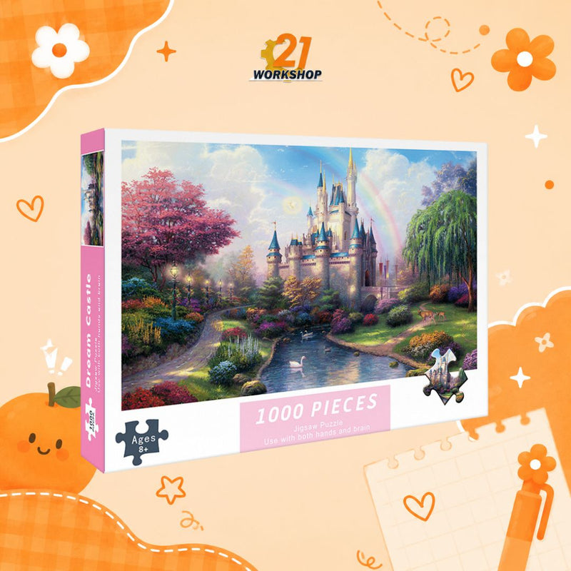 1000pcs Anime Colorful Jigsaw Puzzle Intellectual Brain Game Stress Relief Gift for Kids Adults
