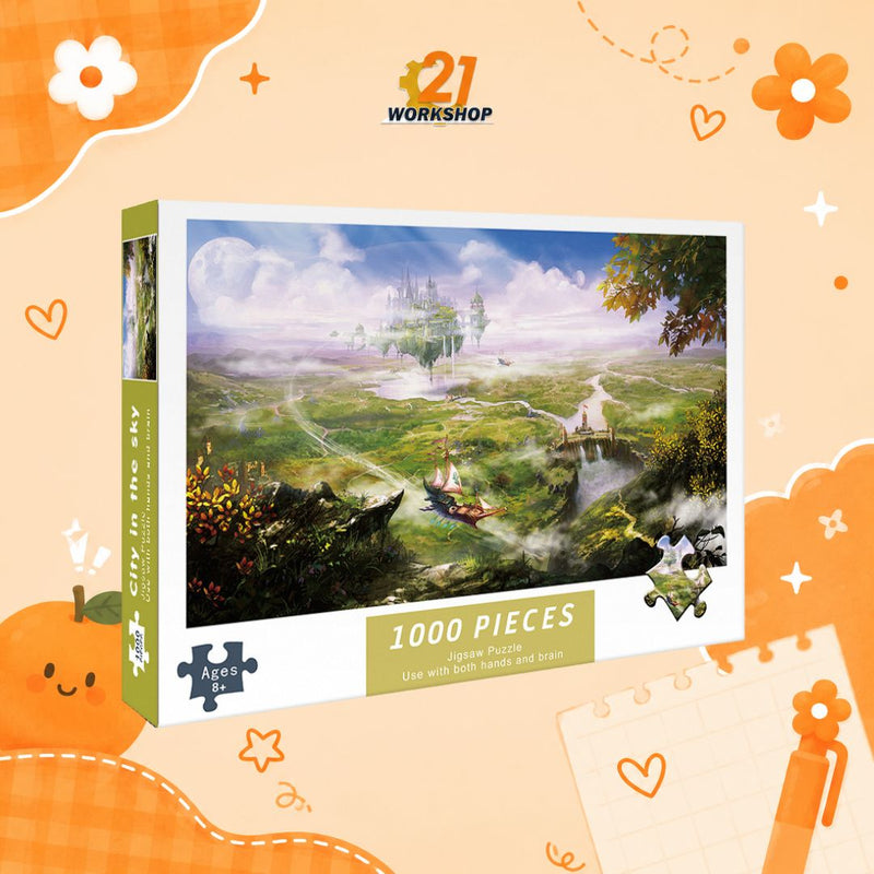 1000pcs Anime Colorful Jigsaw Puzzle Intellectual Brain Game Stress Relief Gift for Kids Adults