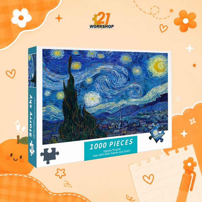 1000pcs Anime Colorful Jigsaw Puzzle Intellectual Brain Game Stress Relief Gift for Kids Adults
