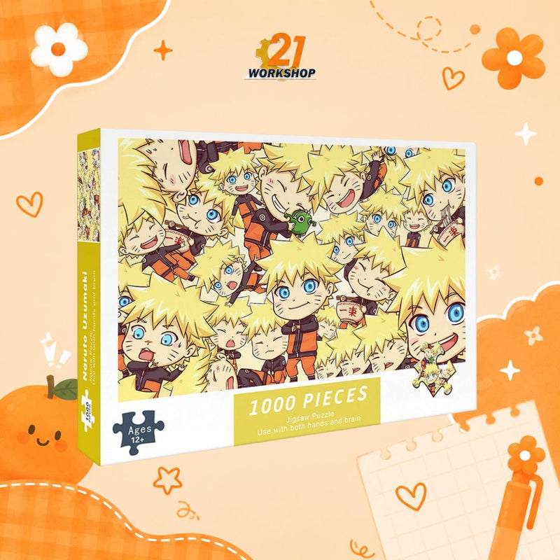 1000pcs Anime Colorful Jigsaw Puzzle Intellectual Brain Game Stress Relief Gift for Kids Adults