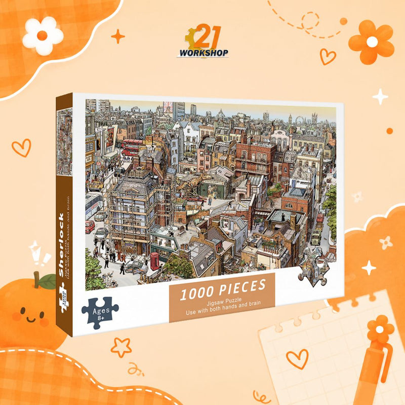1000pcs Anime Colorful Jigsaw Puzzle Intellectual Brain Game Stress Relief Gift for Kids Adults