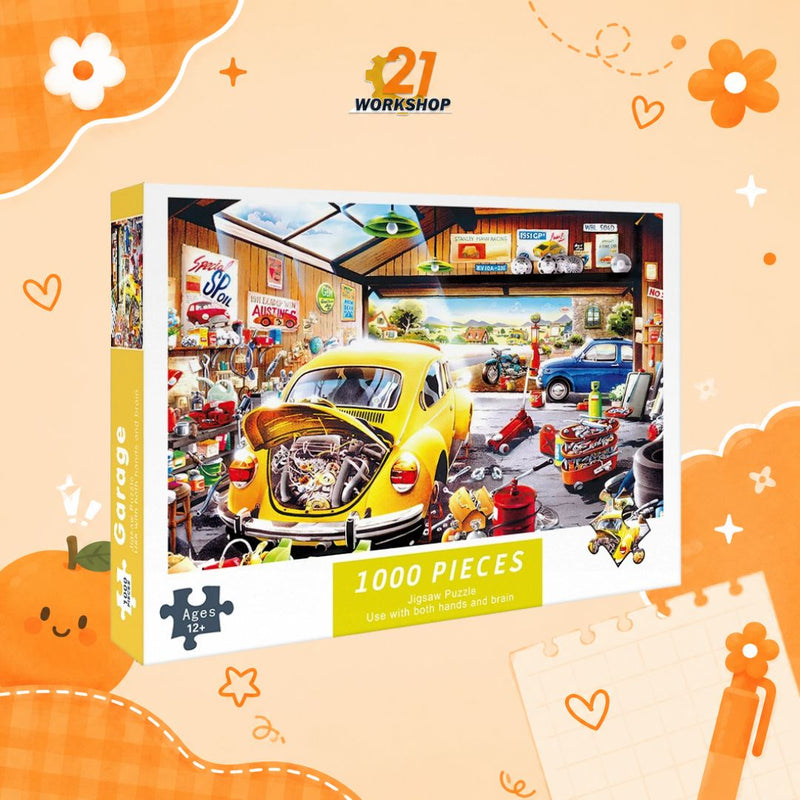 1000pcs Anime Colorful Jigsaw Puzzle Intellectual Brain Game Stress Relief Gift for Kids Adults