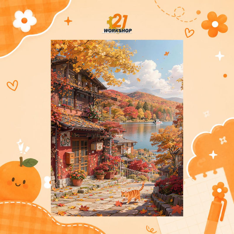 1000pcs Scenery Jigsaw Puzzle 70x50cm for Adults & Kids