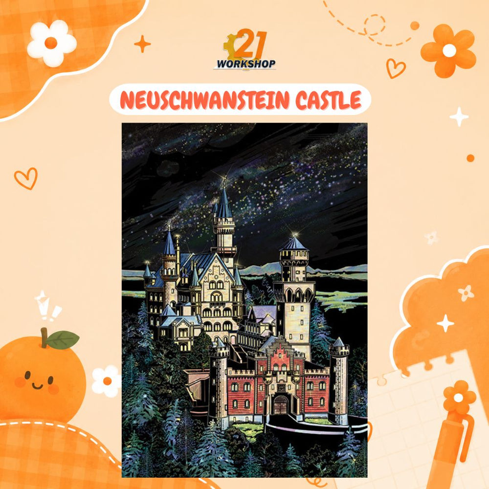 Colorful City DIY Hand Scratch Painting