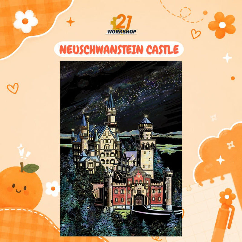 Colorful City DIY Hand Scratch Painting