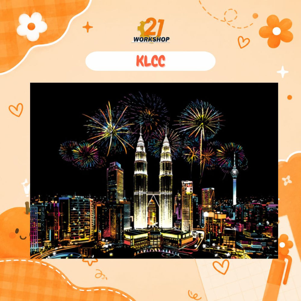 Colorful City DIY Hand Scratch Painting