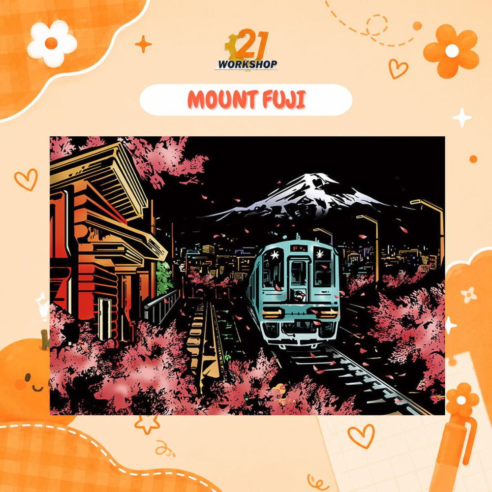 Colorful City DIY Hand Scratch Painting