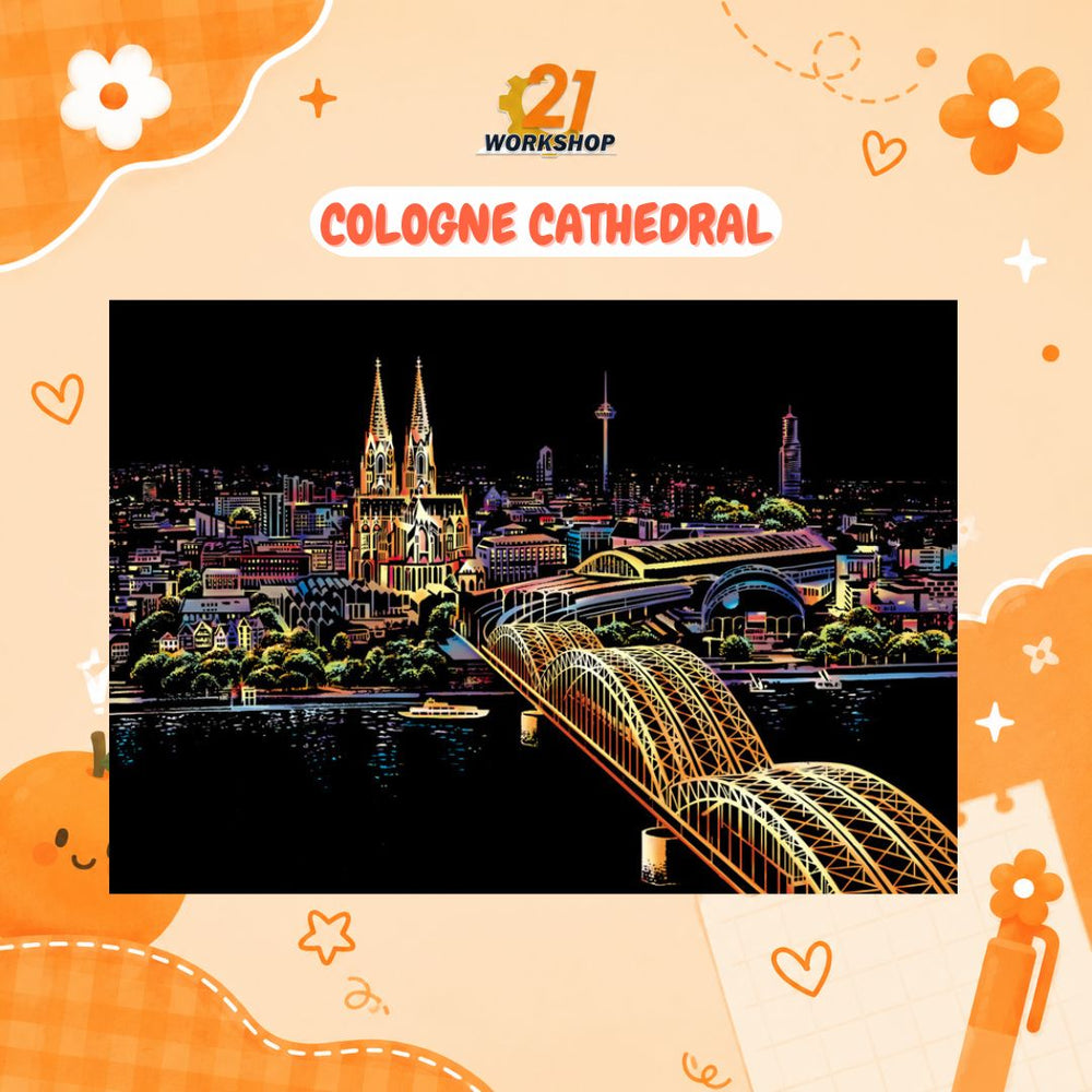 Colorful City DIY Hand Scratch Painting