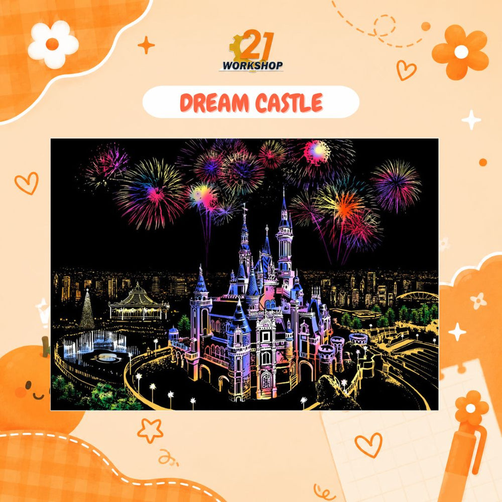 Colorful City DIY Hand Scratch Painting