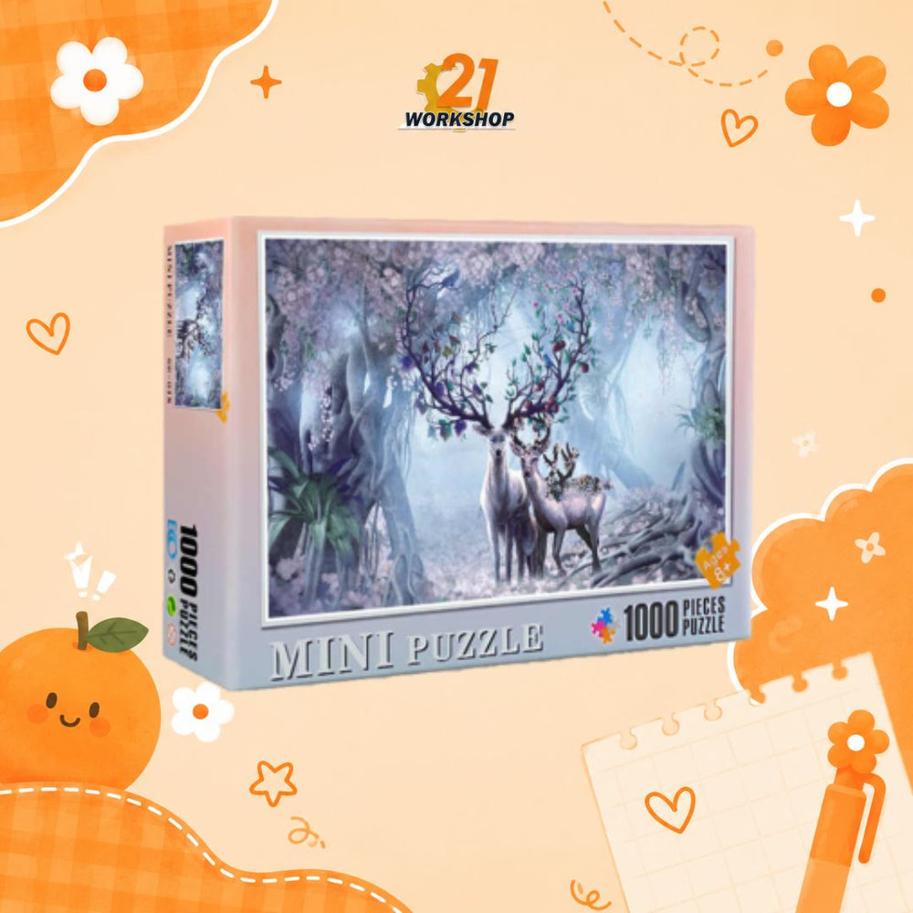 Mini Puzzle Jigsaw 1000pcs Puzzle Birthday Gift 1000 Pieces Puzzle / Puzzle Frame / Kids Toy