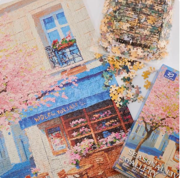 Scenery jigsaw puzzle detail close-up