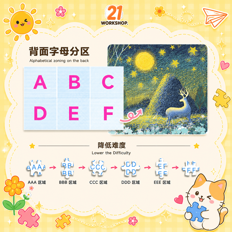Mini Puzzle Jigsaw 1000pcs Puzzle Birthday Gift 1000 Pieces Puzzle / Puzzle Frame / Kids Toy