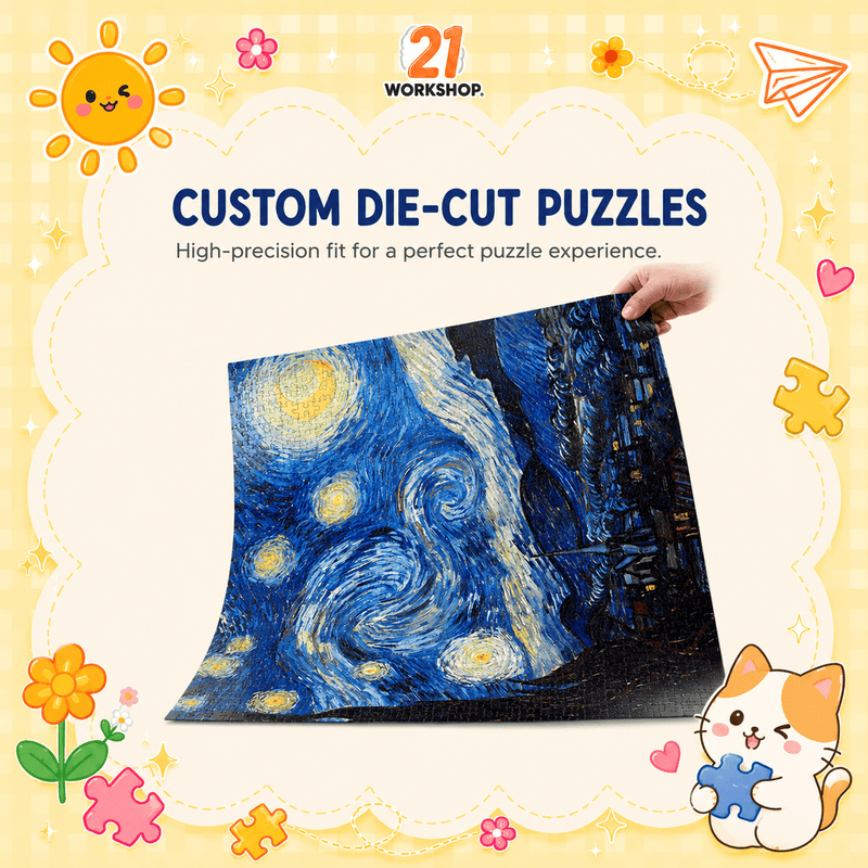 1000pcs Jigsaw Puzzle - Colorful Art Designs for Adults & Kids