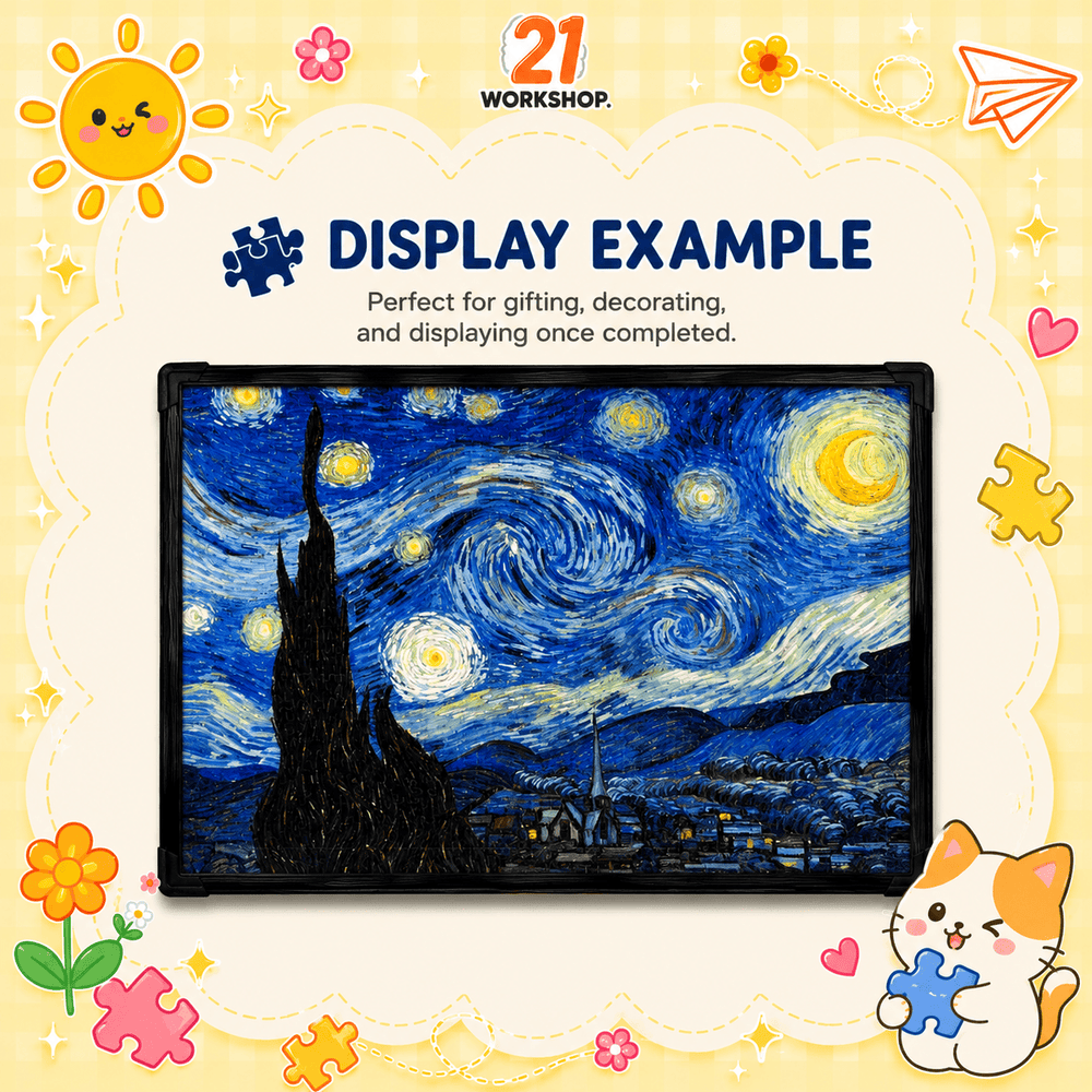 1000pcs Jigsaw Puzzle - Colorful Art Designs for Adults & Kids