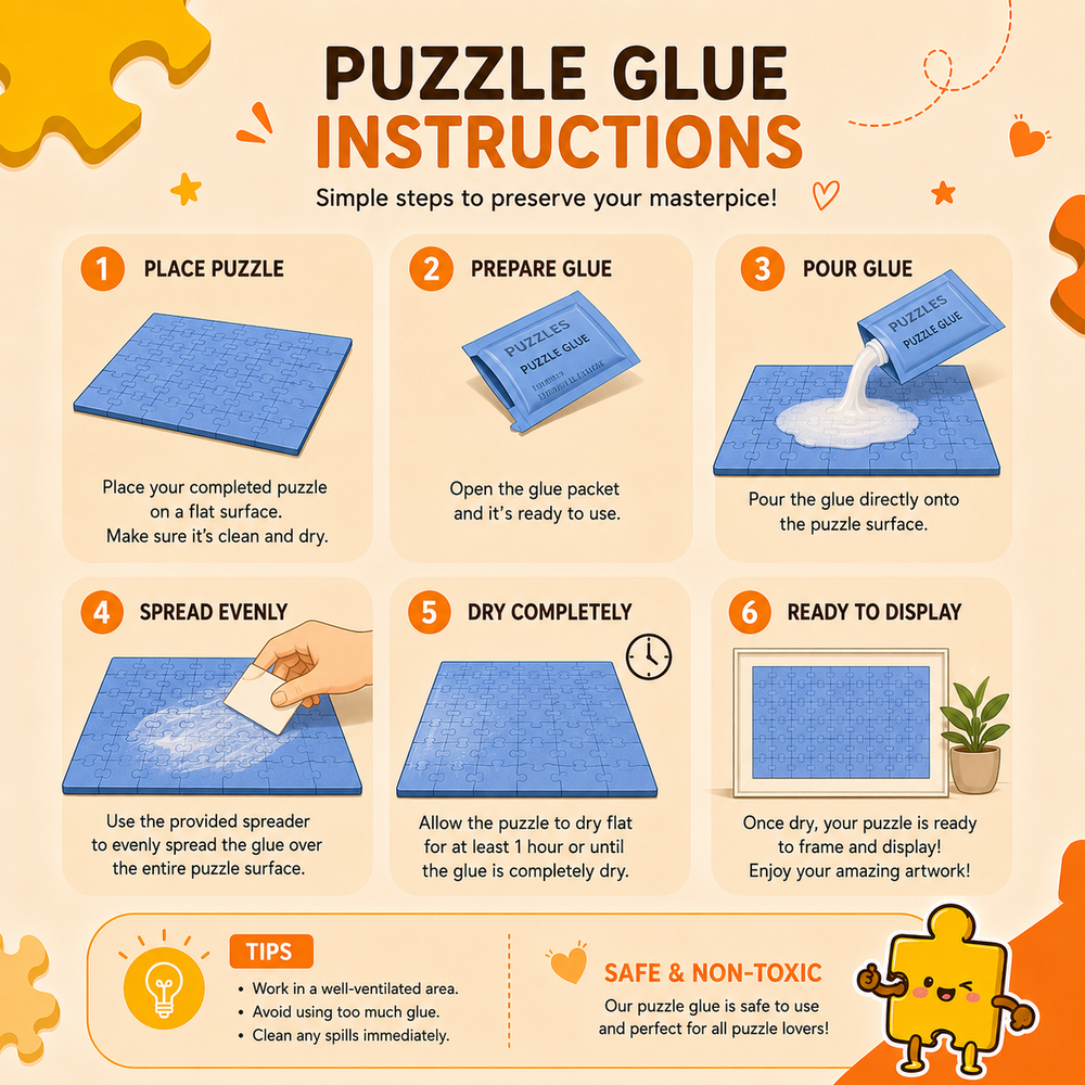 25g Non-Toxic Jigsaw Quality Puzzle Glue Puzzles / Wooden Puzzle Glue / Mini Puzzle Glue