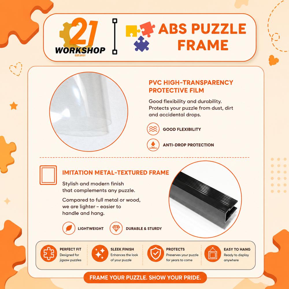 ABS Puzzle Frame (50.5 x 50.5cm / 70 x 50cm / 75 x 50cm)