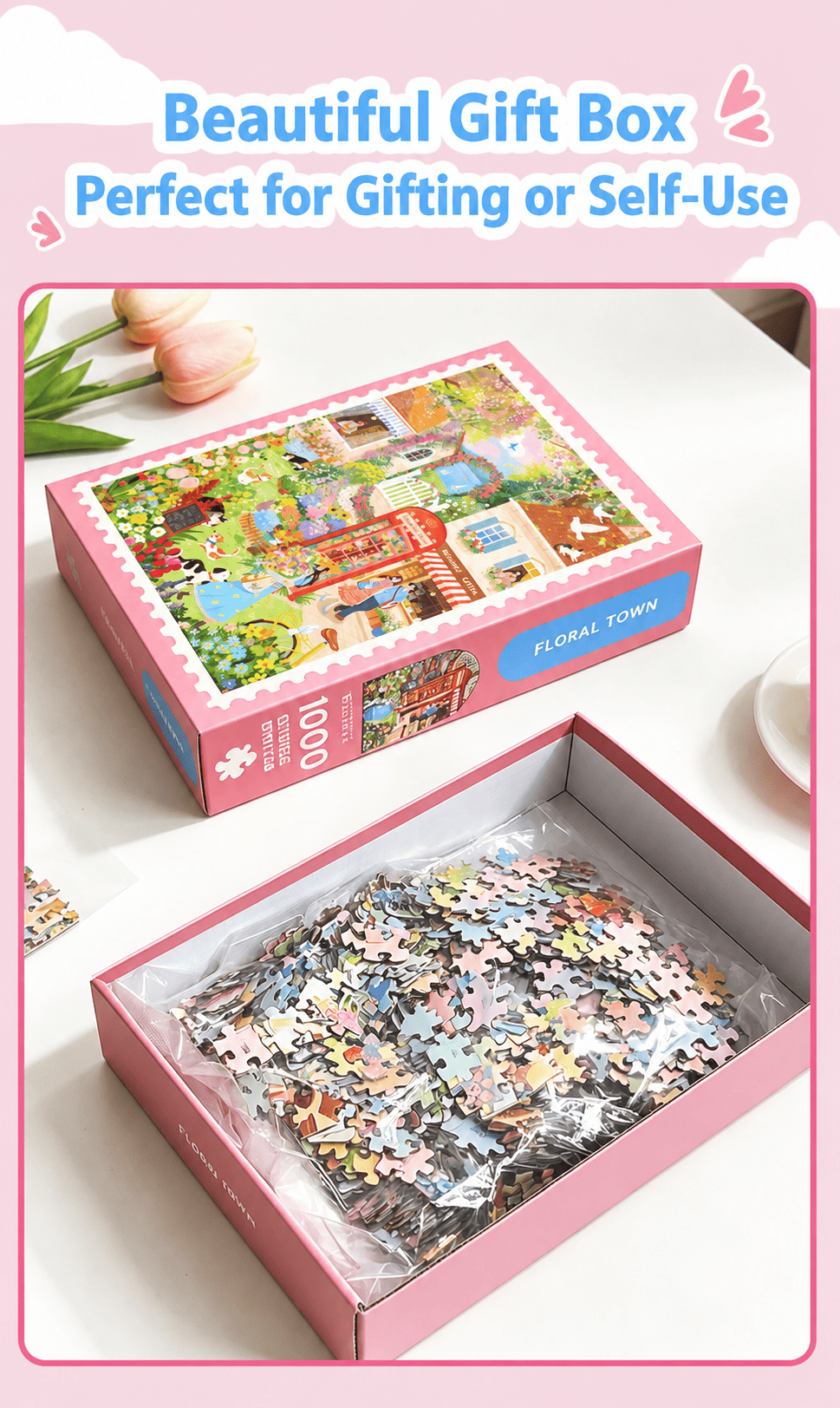 Scenery art puzzle as birthday gift idea