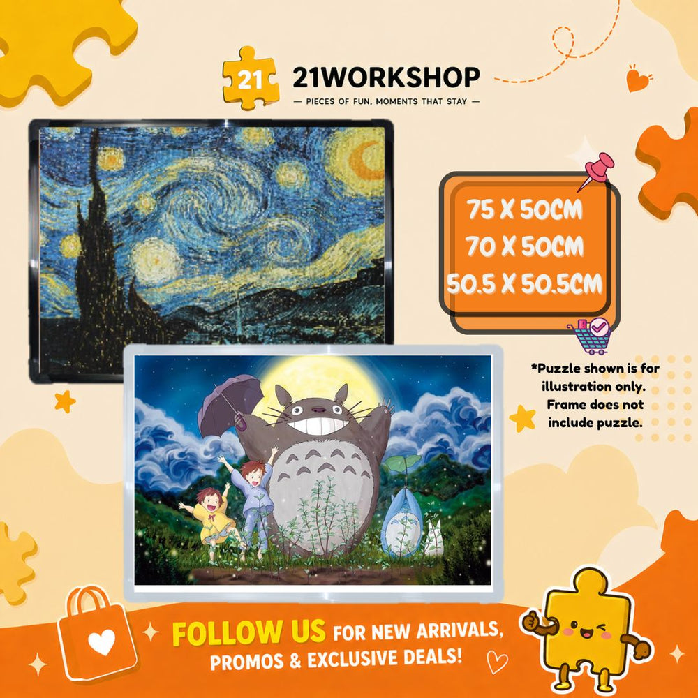 ABS Puzzle Frame (50.5 x 50.5cm / 70 x 50cm / 75 x 50cm)