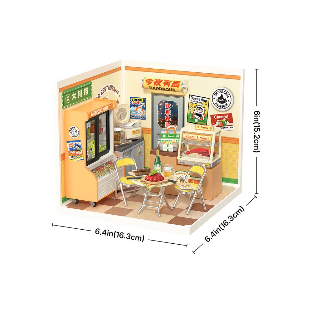 Rolife Night Out Food Stall Super Creator Miniature House DW022