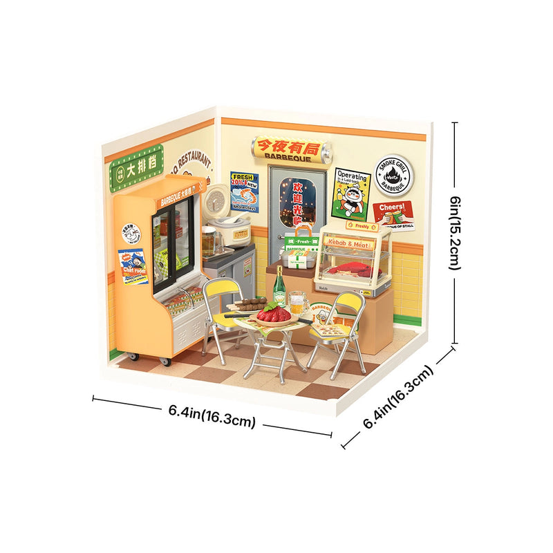 Rolife Night Out Food Stall Super Creator Miniature House DW022
