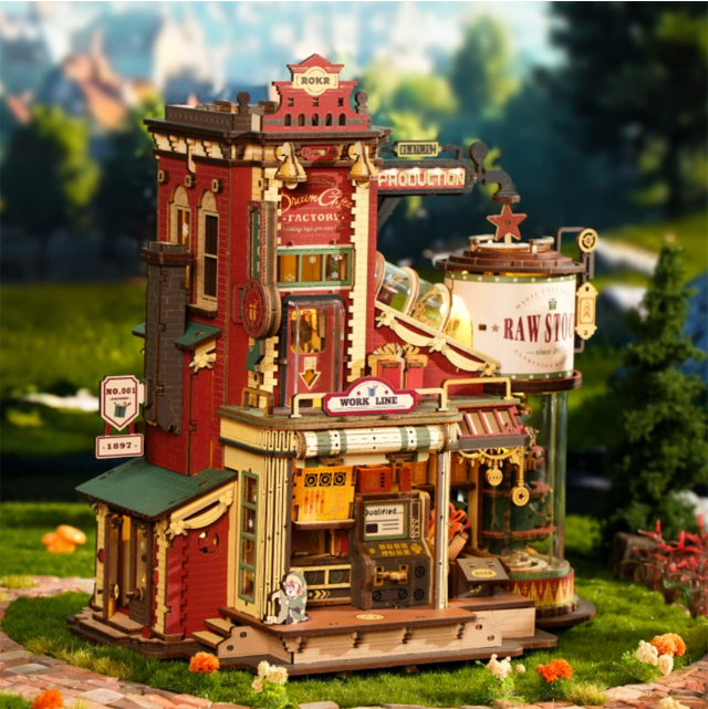 ROKR Dream Gift Factory Wooden Music Box EAB01