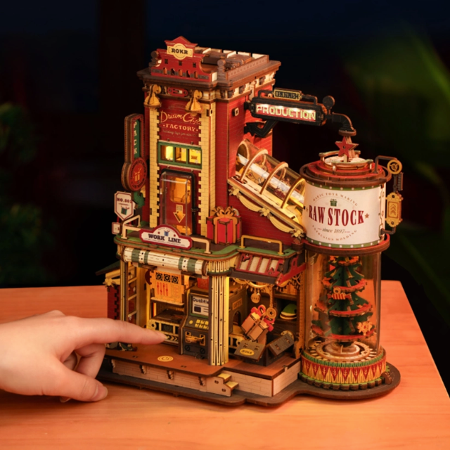 ROKR Dream Gift Factory Wooden Music Box EAB01