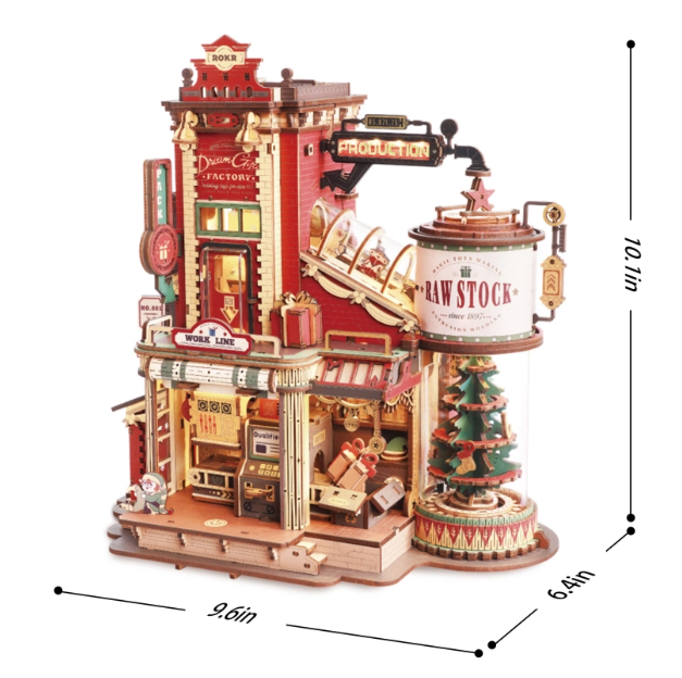 ROKR Dream Gift Factory Wooden Music Box EAB01