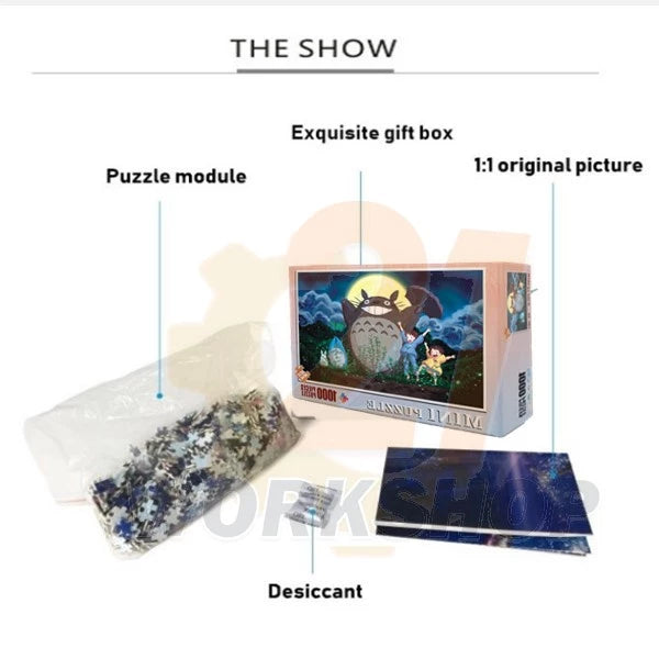 Mini Puzzle Jigsaw 1000pcs Puzzle Birthday Gift 1000 Pieces Puzzle / Puzzle Frame / Kids Toy