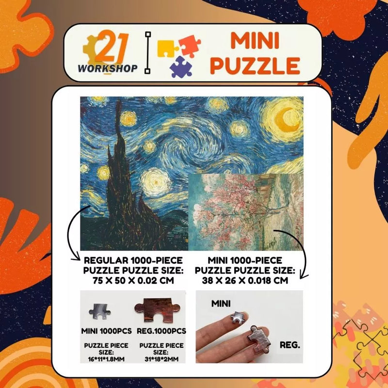 Mini Puzzle Jigsaw 1000pcs Puzzle Birthday Gift 1000 Pieces Puzzle / Puzzle Frame / Kids Toy
